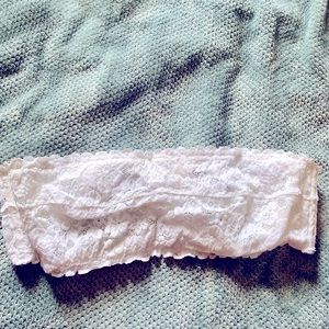 Aerie Underwire Bandeau Lace Strapless